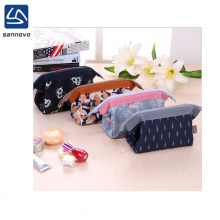 Explosive cotton cloth cosmetic storage bag mini frog mouth steel frame cosmetic bag coin purse